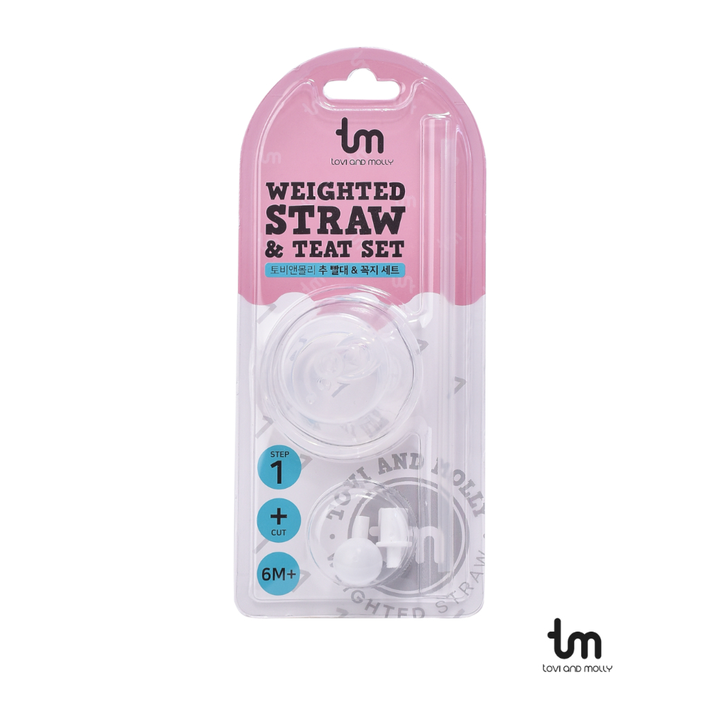 Ảnh Set ống hút quả tạ và núm hút TOVI AND MOLLY (GIAI ĐOẠN 1) - Dành cho bé trên 6th tuổi -TM-BOHQT-GD1 1
