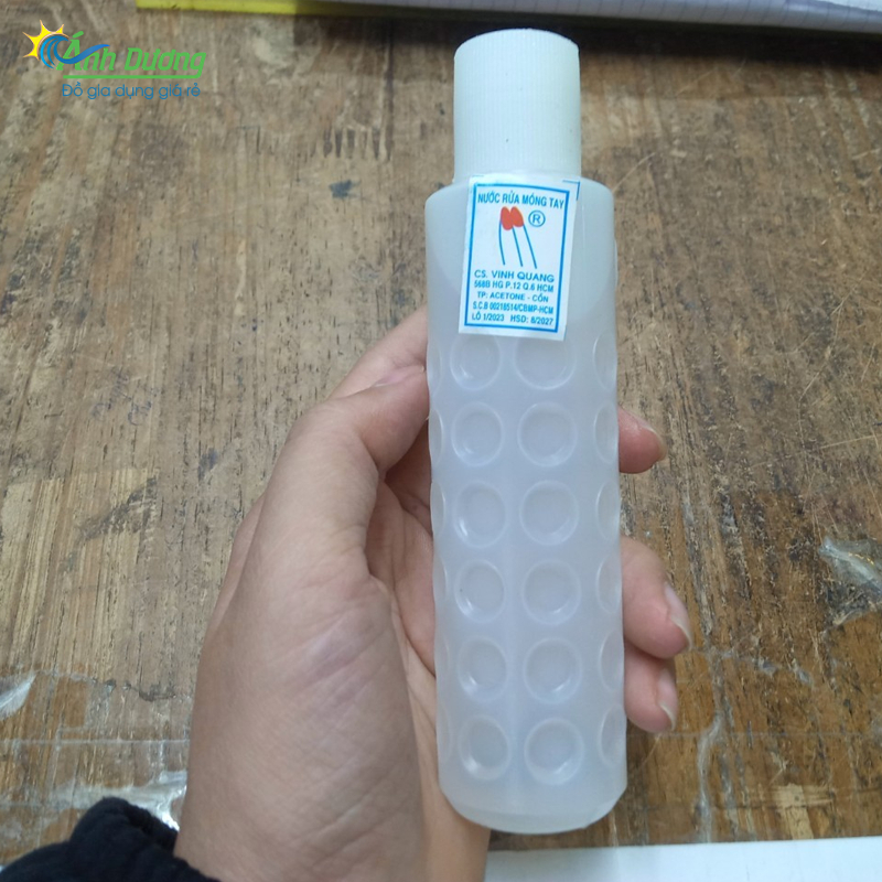 Lọ nước rửa móng tay Axeton rửa sạch móng tay