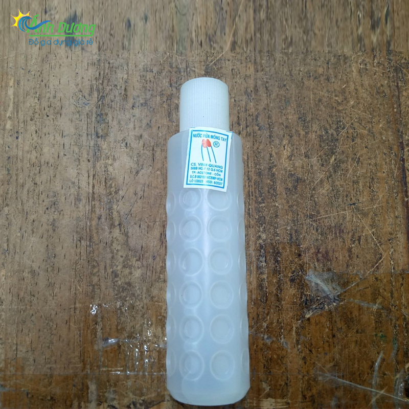 Lọ nước rửa móng tay Axeton rửa sạch móng tay