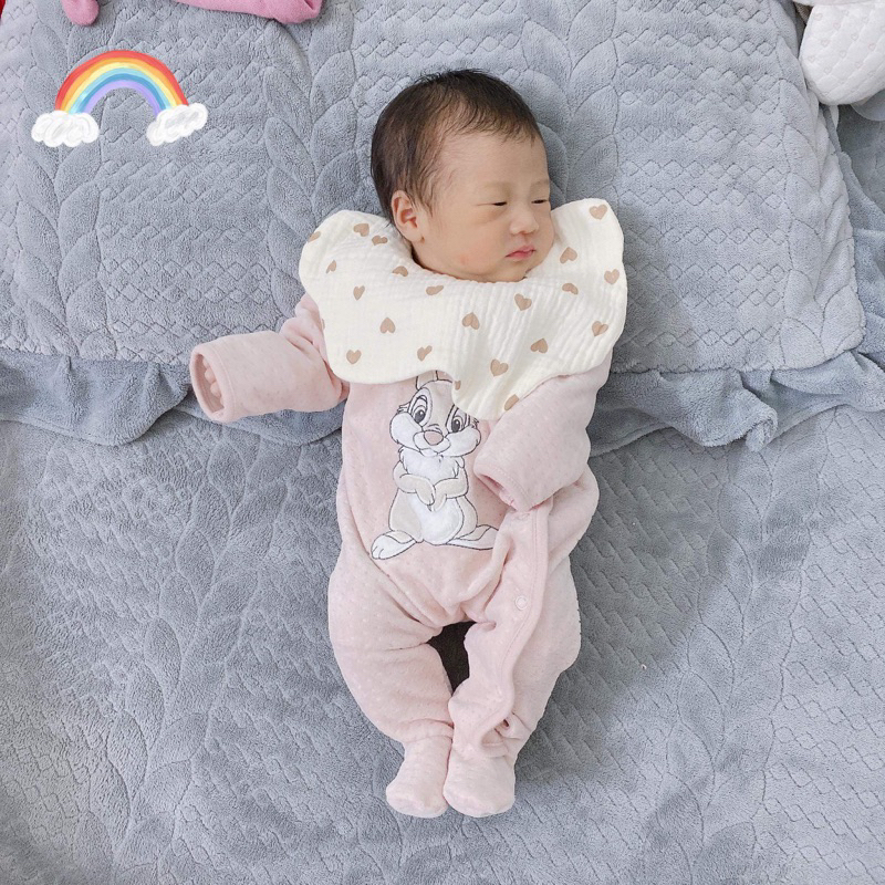 [MD74] C&A Newborn/1M Sleep suit nỉ nhung ấm áp cho bé