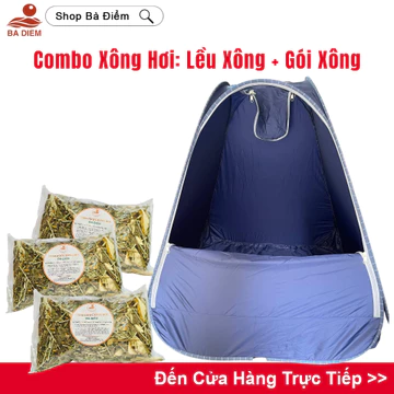 Combo Lều Xông Hơi Tự Bụng Cao Cấp Và 10 Gói Thảo Dược Xông Hơi Toàn Thân, Gói Xông Giải Cảm, Lều Xông Tại Nhà