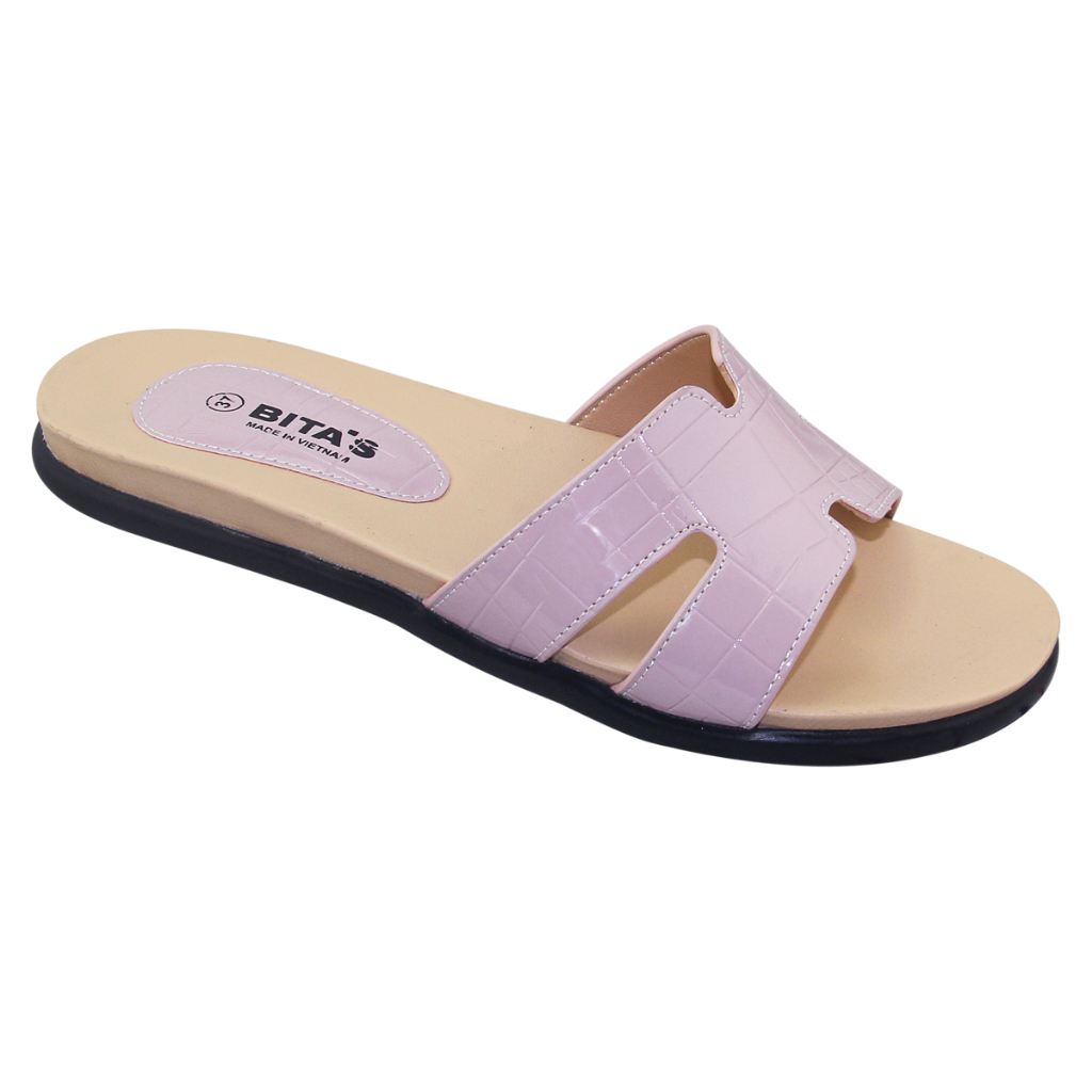 Ảnh Dép quai ngang nữ Bita's DYN.126 (Đen + Hồng + Kem + Xám) 3