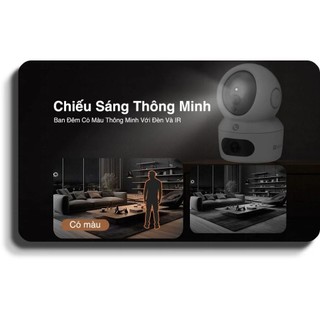 Camera wifi Ezviz 2 Mắt 8MP H7C Xem 2 Màn Hình Cùng Lúc, Đàm Thoại , Báo động - TRANGIATELECOM