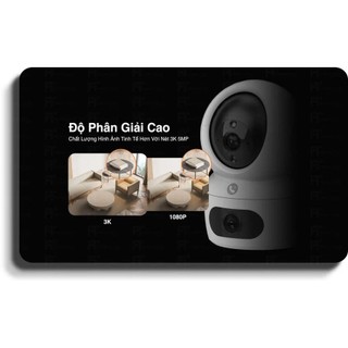 Camera wifi Ezviz 2 Mắt 8MP H7C Xem 2 Màn Hình Cùng Lúc, Đàm Thoại , Báo động - TRANGIATELECOM