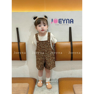Yếm cho bé gái phong cách vintage Hàn quốc siêu xinh - yếm quần đùi họa tiết hoa nhí cho bé