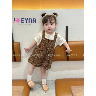 Yếm cho bé gái phong cách vintage Hàn quốc siêu xinh - yếm quần đùi họa tiết hoa nhí cho bé