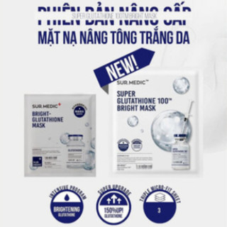 Mặt Nạ Sur.Medic Tinh Chất Làm Sáng Da Super Glutathione 100 Bright Mask (30g/miếng)