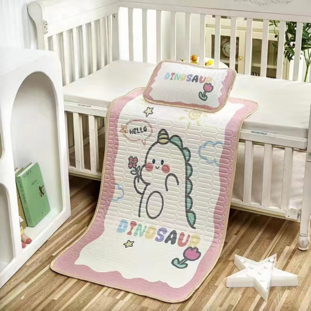 Chiếu điều hòa cao su non cho bé in họa tiết 5D cho bé thoáng mát, điều hòa trẻ em họa tiết Đậu Đậu Store 💖Tặng Gối💖