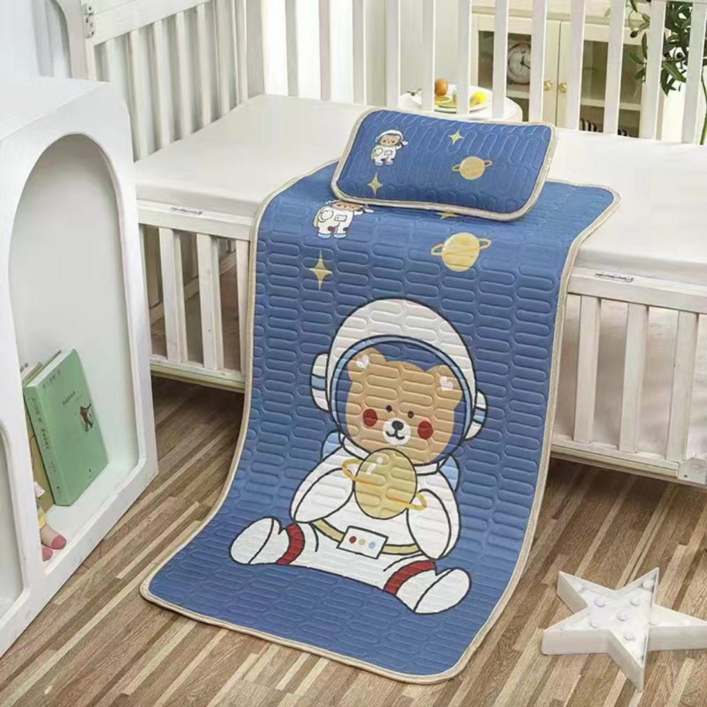Chiếu điều hòa cao su non cho bé in họa tiết 5D cho bé thoáng mát, điều hòa trẻ em họa tiết Đậu Đậu Store 💖Tặng Gối💖