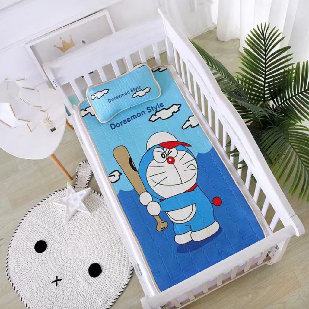 Chiếu điều hòa cao su non cho bé in họa tiết 5D cho bé thoáng mát, điều hòa trẻ em họa tiết Đậu Đậu Store 💖Tặng Gối💖