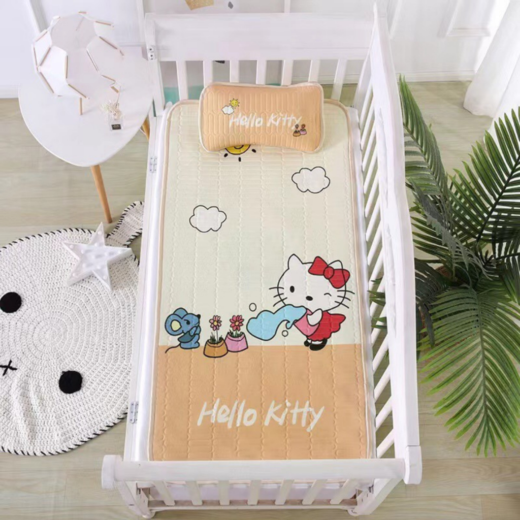 Chiếu điều hòa cao su non cho bé in họa tiết 5D cho bé thoáng mát, điều hòa trẻ em họa tiết Đậu Đậu Store 💖Tặng Gối💖