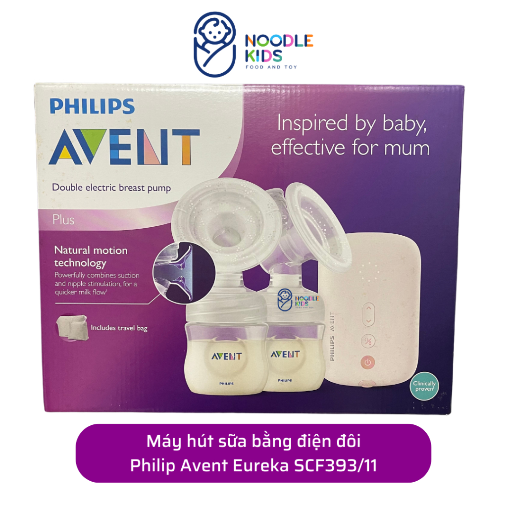 [CHÍNH HÃNG] Máy hút sữa điện đôi Philips Avent cắm dây SCF393/11 ...