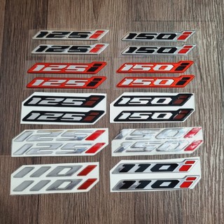 Tem số nổi 110, 125i, 150i nhựa cứng các loại nhiều màu sắc