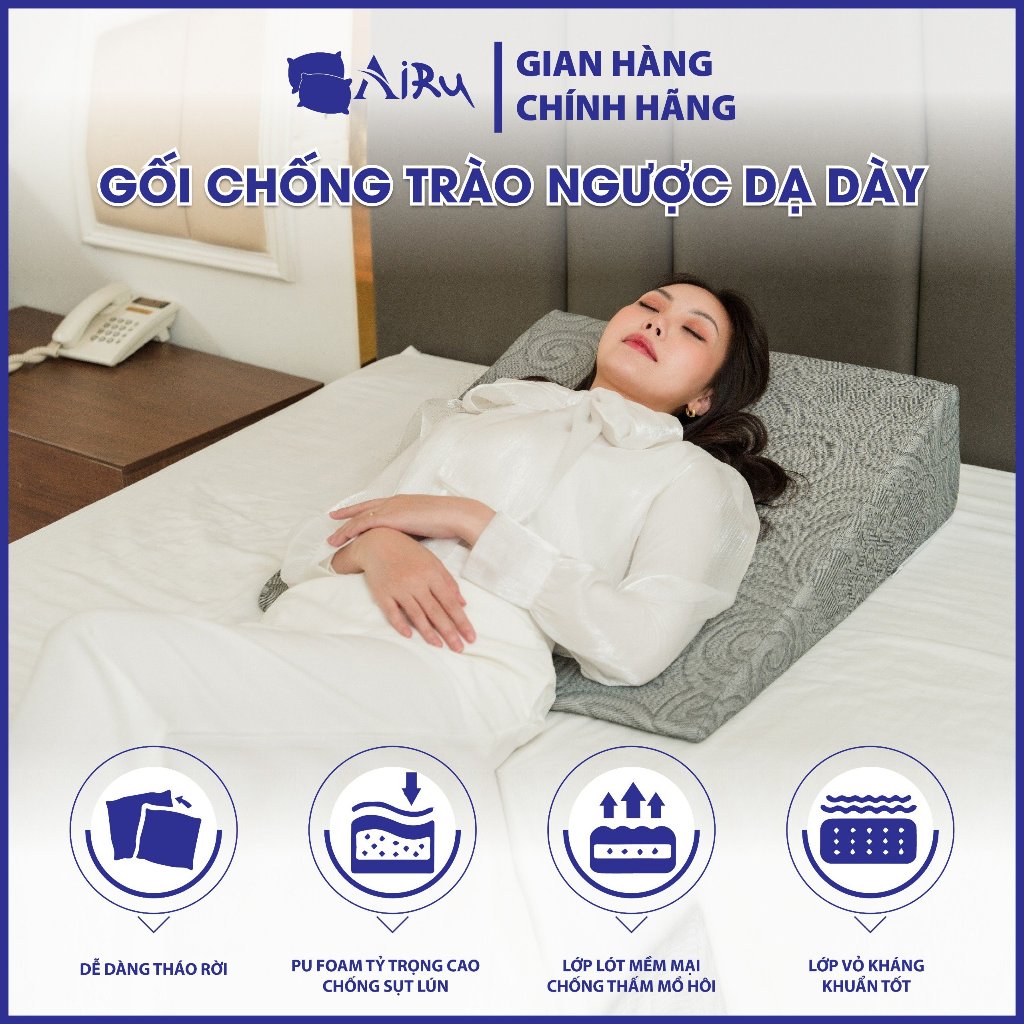Gối chống trào ngược dạ dày người lớn AIRU- Tổng kho Y tế