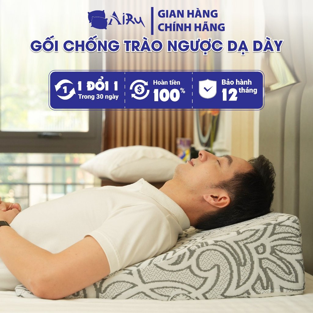 Gối chống trào ngược dạ dày người lớn AIRU- Tổng kho Y tế