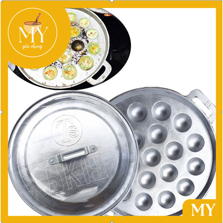 Khuôn bánh khọt nhôm đủ size ( 7 lỗ - 19 lỗ) có nắp kèm theo tiện dụng- Dụng cụ gia dụng nhà bếp khuôn bánh khọt