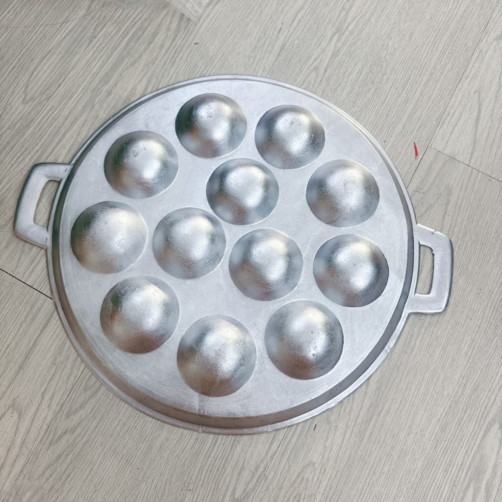 Khuôn bánh khọt nhôm đủ size ( 7 lỗ - 19 lỗ) có nắp kèm theo tiện dụng- Dụng cụ gia dụng nhà bếp khuôn bánh khọt