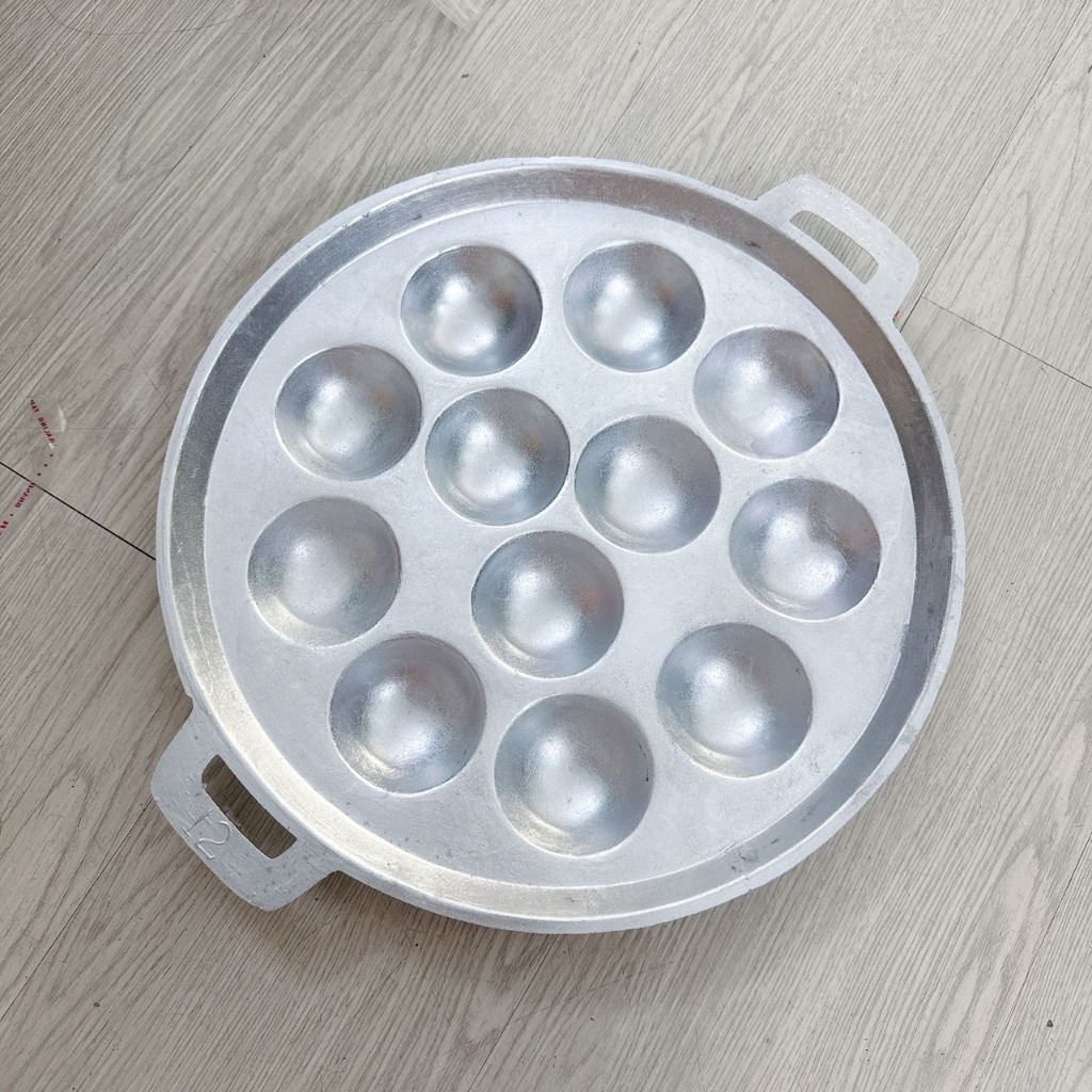Khuôn bánh khọt nhôm đủ size ( 7 lỗ - 19 lỗ) có nắp kèm theo tiện dụng- Dụng cụ gia dụng nhà bếp khuôn bánh khọt