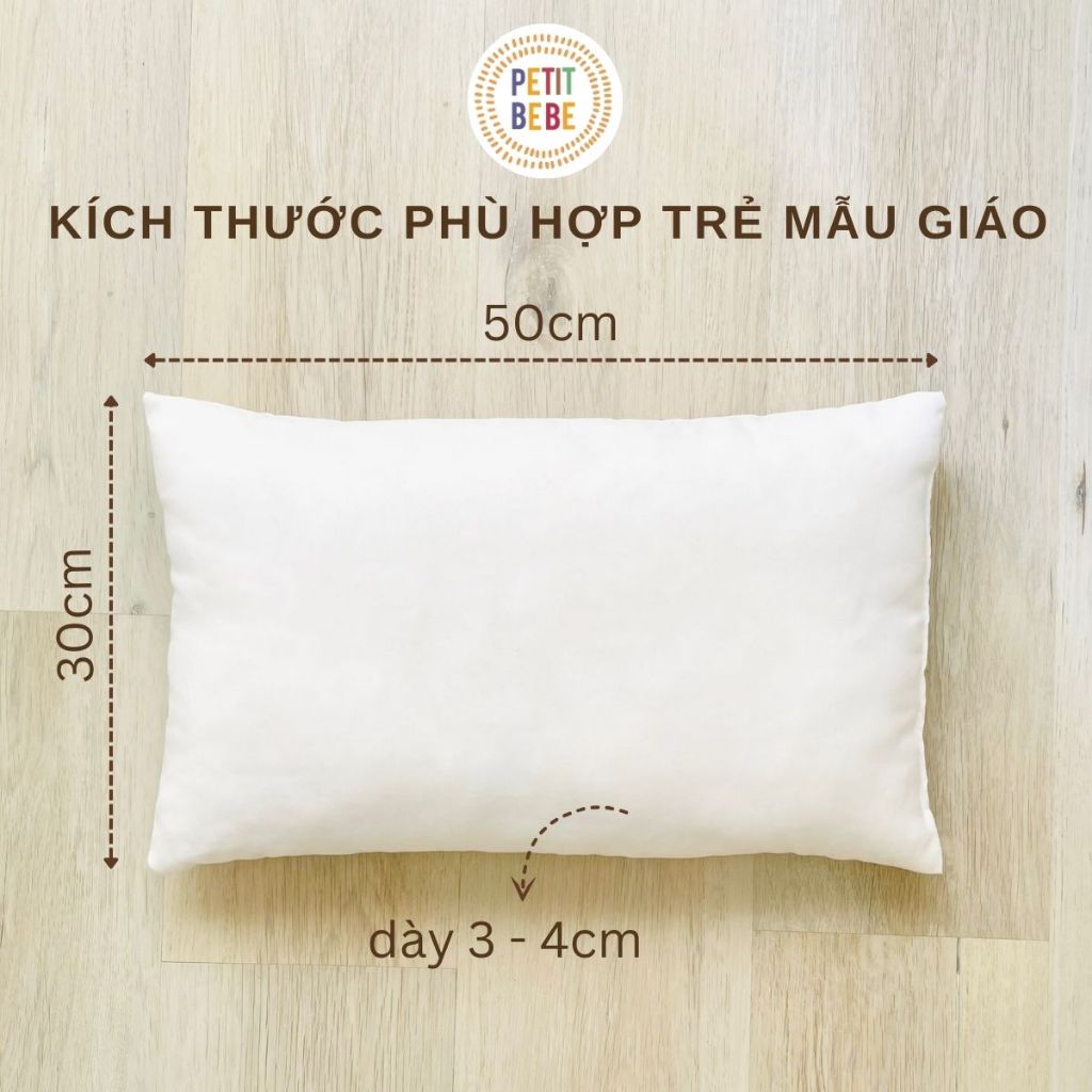 Ảnh Ruột gối nằm trẻ em 30x50cm Petit Bebe cho bé mẫu giáo tiểu học du lịch 1