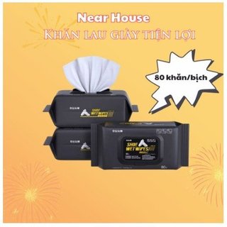 Khăn lau giày dép Shoe Wet Wipes siêu sạch (Bịch 12 / 30 / 80 tờ)