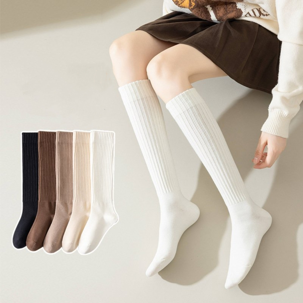 Vớ Tất nữ siêu cao cổ 5 màu phong cách dễ thương và xinh xắn