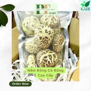 Nấm Đông Cô Nhật Bản Cao Cấp tròn đều trắng (Nấm Bông Trắng, Nấm Đông cô Bông) --> nấm bông