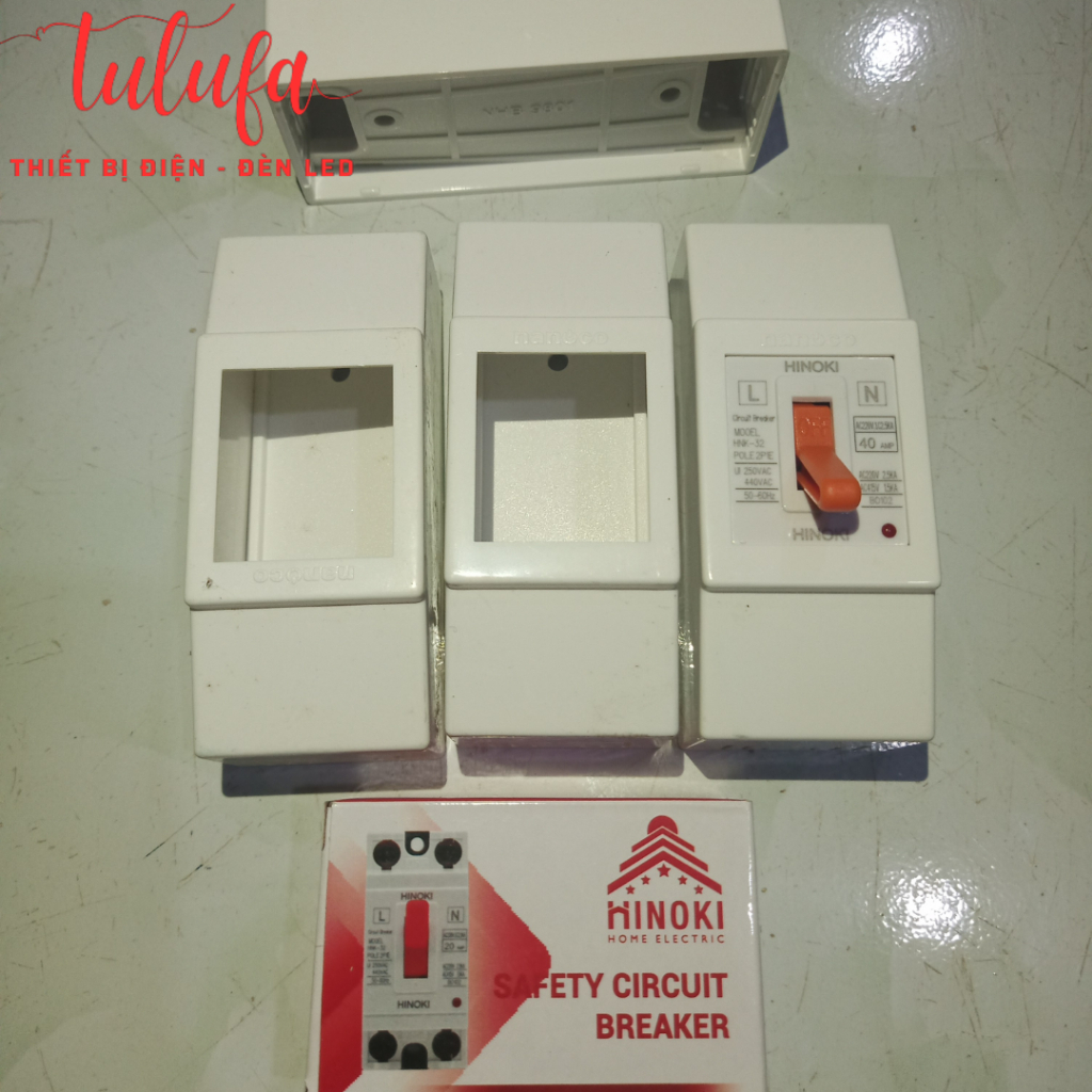 Aptomat - CB bộ ngắt mạch an toàn (át nổi) Hinoki 30A, 40A