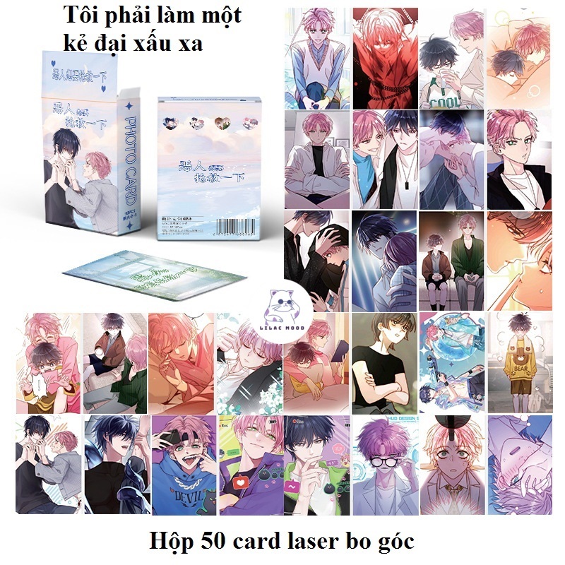 (hot 2024) Tổng hợp hộp 50-55 card laser BL Manhua Hàn Quốc Đêm bên làn ...