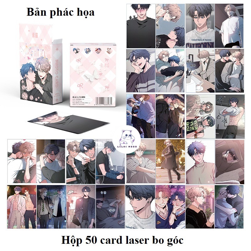 (hot 2024) Tổng hợp hộp 50-55 card laser BL Manhua Hàn Quốc Đêm bên làn ...