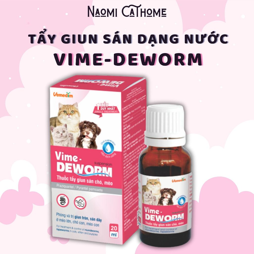 Siro Vemedim Vime Deworm Cho Chó Mèo - Bảo Vệ Sức Khoẻ Toàn Diện Thú ...