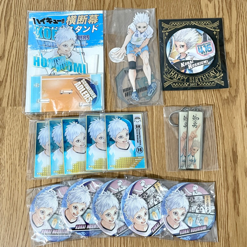[HOSHI] Standee mô hình, huy hiệu, card status nhân vật Hoshiumi Korai ...