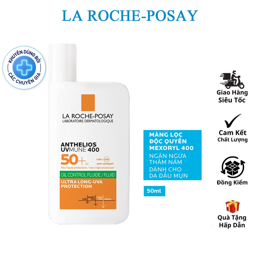 Sữa chống nắng cho da dầu mụn La RochePosay Anthelios UVMUNE400 Oil