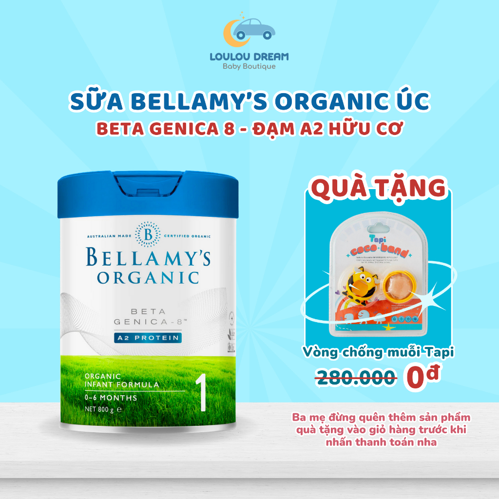Sữa Bellamy’s Organic Beta Genica-8 Úc đạm A2 hữu cơ bổ sung đầy đủ ...
