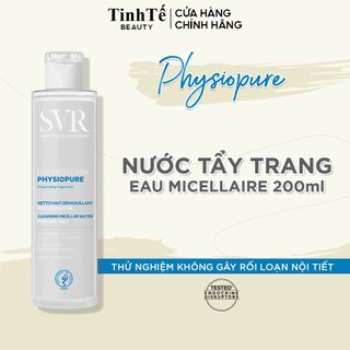 Nước tẩy trang giúp làm sạch da mặt, dùng được cho cả mắt và môi SVR PHYSIOPURE Eau Micellaire 200ml