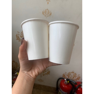 (Lốc 50cái) Cốc giấy trắng uống cà phê