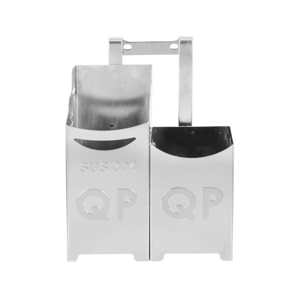 Ống đũa Deli Vuông QUI PHÚC, 2 ngăn, inox 304 không gỉ, sáng bóng, cao cấp, an toàn vệ sinh
