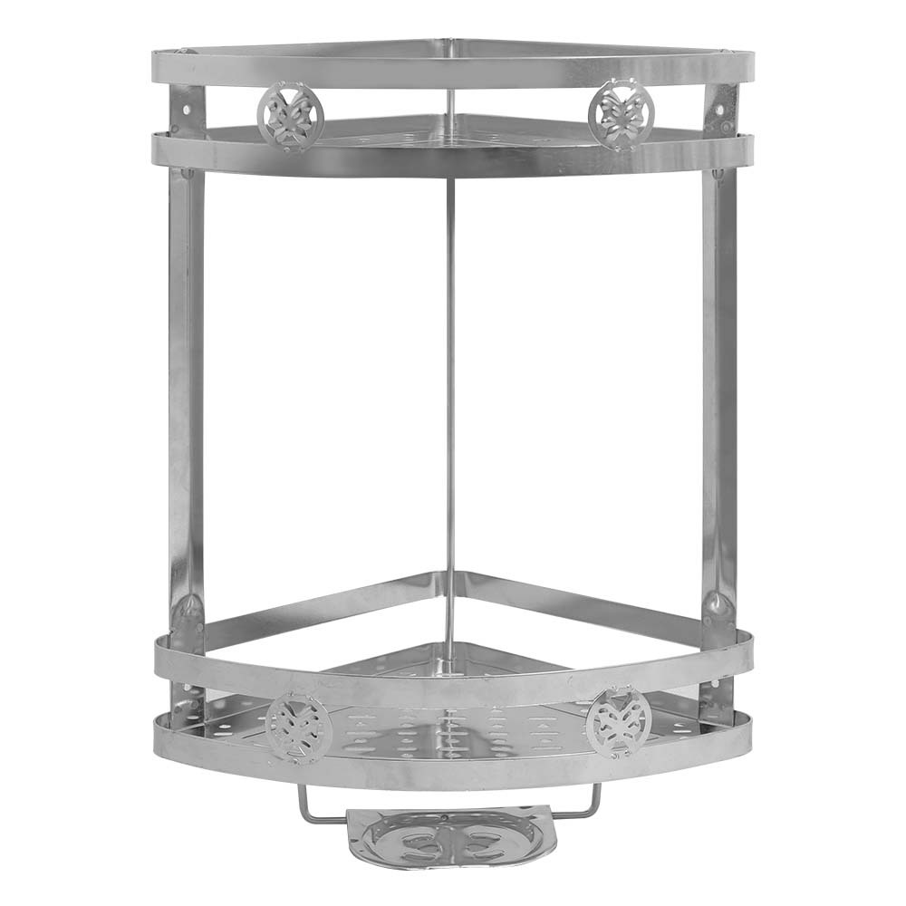 Kệ góc nhà tắm Win Super QUI PHÚC, inox 201 cao cấp, không gỉ, 2 tầng tiện lợi, tiết kiệm không gian