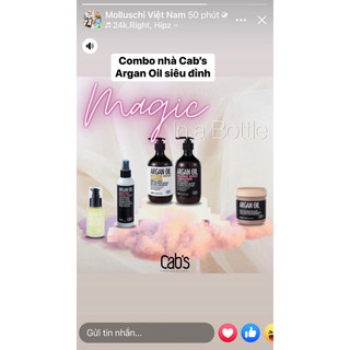 Bộ Dầu Gội Xả CAB’S ARGAN OIL.