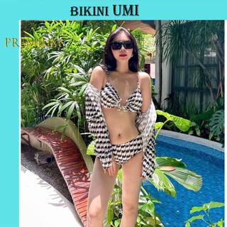BIKINI 2 MẢNH KÈM ÁO KHOÁC IN HỌA TIẾT  BIKINIUMI BIKINISTORE