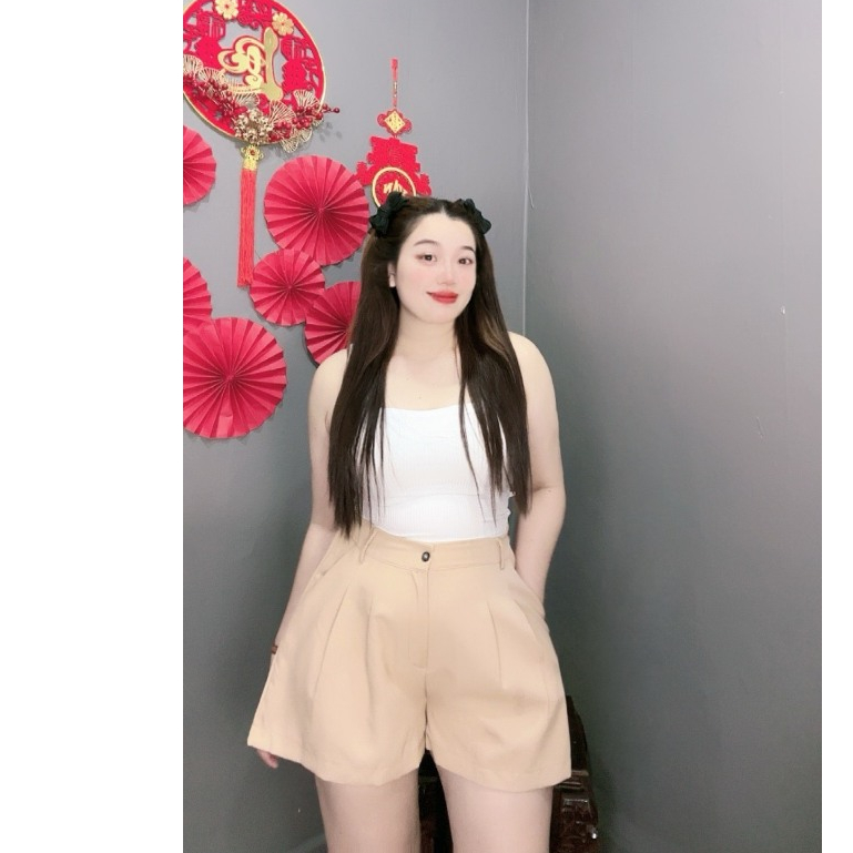Quần Đùi Short Nữ Bigsize(60kg Đến 95kg) Lưng Chun Ống Rộng Lưng Cao MÃ Q8