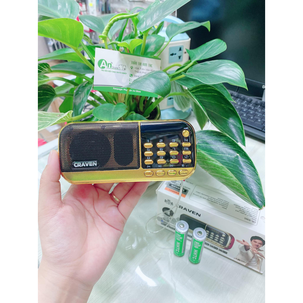 Loa Đài Craven 836s Nghe Thẻ Nhớ, USB, FM, Máy Nghe Nhạc Mini Tắm Ngôn ...