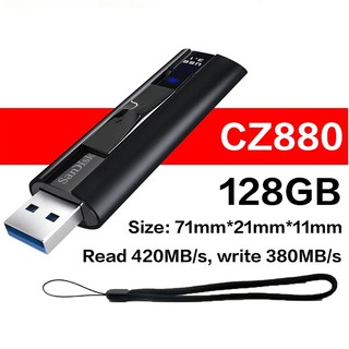 USB 3.2 SanDisk Extreme Pro CZ880 512GB đọc 420MB/s, ghi 380MB/s (Đen) - Phụ Kiện Nhất Tín