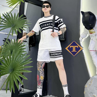 Bộ Đồ Nam Cộc Tay Mặc Hè In GIVENCHI Phối Hai Màu Đen Trắng . Bộ Thể Thao Cho Các Boy Phố Mặc Đi Chơi Đi Chơi Hot 2024