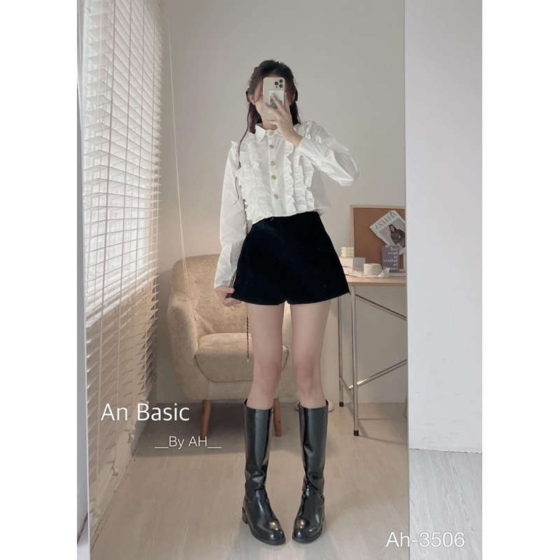 Áo Sơ mi Cổ Bèo Tiểu Thư-Mã A276