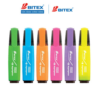Combo 05 bút dạ quang Bitex HL03 nhiều màu ngẫu nhiên