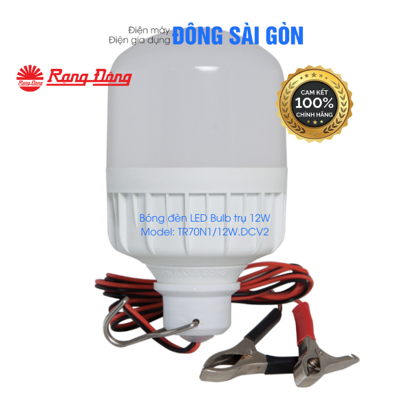 [RẠNG ĐÔNG] Bóng LED Bulb TR70N1/12W.DCV2 6500K (12VDC kẹp)/ A60N1/9W ...
