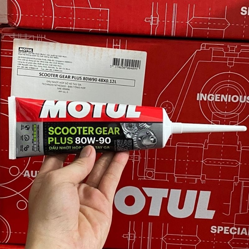 Nhớt Hộp Số Xe Ga Cao Cấp Motul Scooter Gear Plus SAE 80W90 120ML