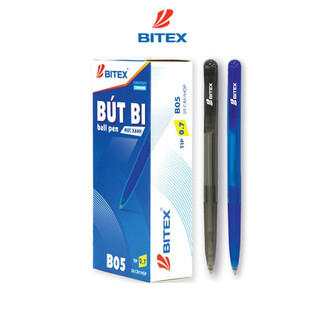 Combo 10 bút Bi Bitex B05 mực xanh, mực đỏ, mực đen (0.7mm)