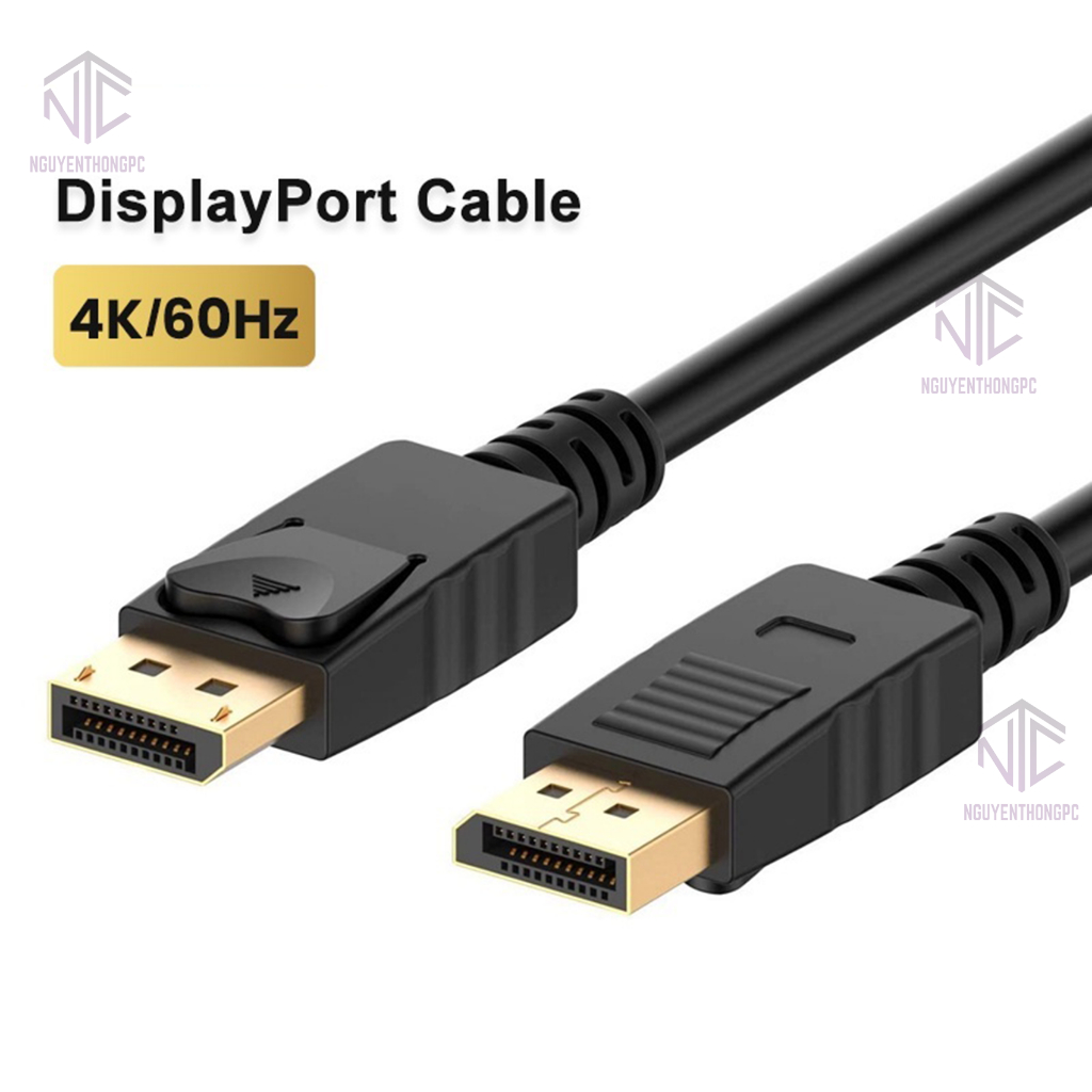 Dây cáp Displayport 1.2 chất lượng 2K@144hz 4K@60hz dây dài 1.8 mét cho ...
