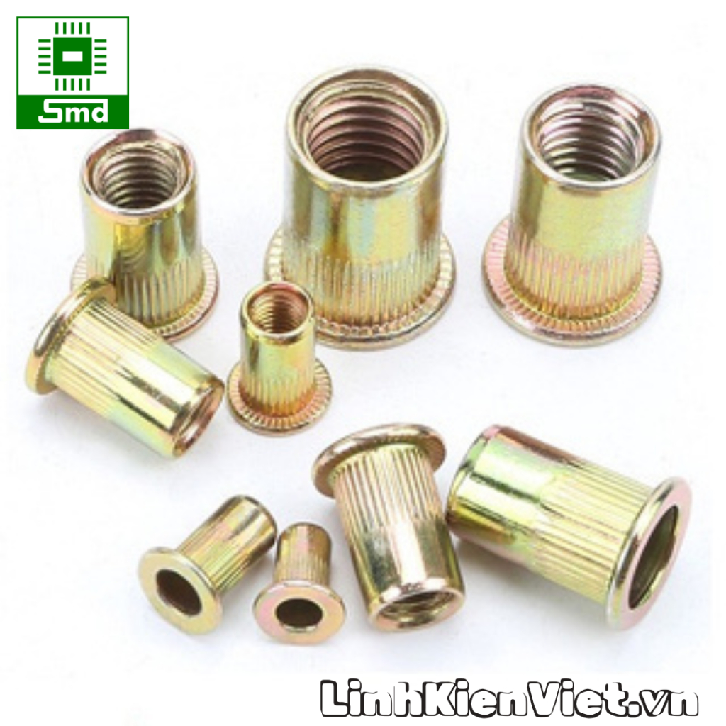 Set 10 con Đai ốc tán rút, ecu rivet rút, tán rút các loại M3 M4 M5 M6 ...